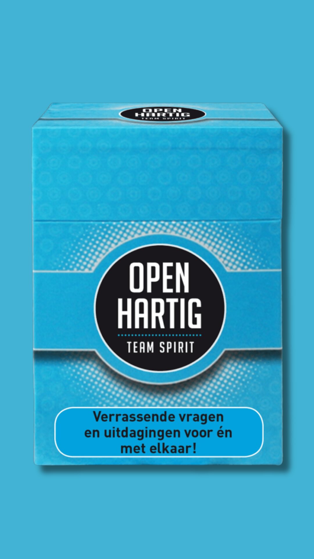 𝗛𝗼𝗲 𝘀𝘁𝗲𝗿𝗸 𝗶𝘀 𝗷𝘂𝗹𝗹𝗶𝗲 𝘁𝗲𝗮𝗺 𝗲𝗰𝗵𝘁? 🤔 Met 𝗢𝗽𝗲𝗻𝗵𝗮𝗿𝘁𝗶𝗴 𝗧𝗲𝗮𝗺 𝗦𝗽𝗶𝗿𝗶𝘁 ontdek je het op een verrassende en speelse manier. Meer dan 100 inspirerende vragen en opdrachten dagen jullie uit om openhartig te zijn, elkaar beter te leren kennen en het vertrouwen binnen het team te versterken. 💪

Het resultaat?�💡 nieuwe inzichten�🤝 sterkere samenwerking�💬 echte gesprekken�😄 en natuurlijk ook veel plezier samen

Perfect voor een teamdag, vergadering, bedrijfsdiner of teamuitje. Want sterke teams ontstaan wanneer mensen elkaar echt leren kennen. Speel 𝗢𝗽𝗲𝗻𝗵𝗮𝗿𝘁𝗶𝗴 en versterk jullie 𝗧𝗲𝗮𝗺 𝗦𝗽𝗶𝗿𝗶𝘁. 🩵