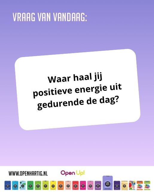 ❔ 𝗩𝗥𝗔𝗔𝗚 𝗩𝗔𝗡 𝗩𝗔𝗡𝗗𝗔𝗔𝗚 💬 Waar haal jij positieve energie uit?

Na een afscheid kan je wereld er anders uitzien. Juist dan is het waardevol om stil te staan bij wat je kracht geeft, hoe klein of groot dat ook is. Een herinnering, een gesprek, een moment van rust of verbinding met een ander. 𝗢𝗽𝗲𝗻𝗵𝗮𝗿𝘁𝗶𝗴 𝗔𝗳𝘀𝗰𝗵𝗲𝗶𝗱 nodigt je uit om samen te delen, te luisteren en woorden te geven aan wat een verlies met je doet. Door openhartig te zijn ontstaat er ruimte voor begrip, troost en nieuwe energie. ✨

#openhartig #openup #afscheid #openhartigafscheid #openupafscheid