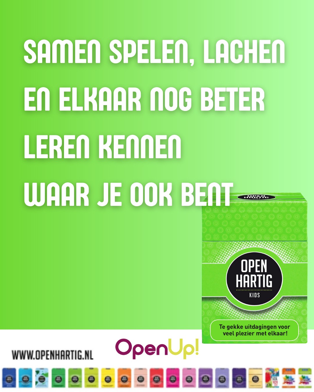 Een ouder vertelde ons hoe 𝗢𝗽𝗲𝗻𝗵𝗮𝗿𝘁𝗶𝗴 𝗞𝗶𝗱𝘀 onverwacht het verschil maakte tijdens hun vakantie. 🌴☀ In de auto richting de bestemming, ’s avonds op het terras en zelfs op rustige momenten tussendoor werd het spel erbij genomen.

"Eindelijk een spel dat we samen kunnen spelen, zonder uitleg, zonder gedoe maar met plezier en aandacht voor elkaar. De vragen en uitdagingen zorgden voor lachen, mooie gesprekken en momenten waarop we meer van elkaar ontdekten."

Ze zeiden: "dit spel gaat voortaan standaard mee op reis" en ze kijken nu al uit naar het ontdekken van andere Openhartig spellen! 💚

👨‍👩‍👧‍👦 Ontdek 𝗢𝗽𝗲𝗻𝗵𝗮𝗿𝘁𝗶𝗴 𝗞𝗶𝗱𝘀 ➡ op onze website (via de link in bio)

#openhartig #openup #kids