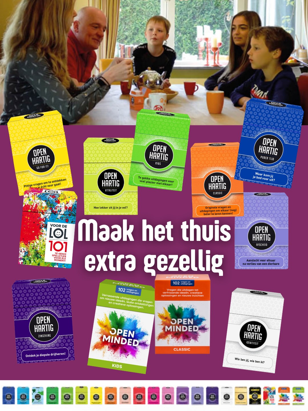 Koffie? Kaartjes? Gesprekken die je bijblijven ☕💬 Met de Openhartig spellen van OpenUp wordt het thuis éxtra gezellig! 

#openup #openhartig #spellen #vraagkaartjes #vragenkaartspellen